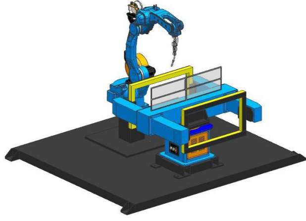 三軸水平旋轉變位機工作站